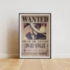 Barbe-Blanche Affiche Wanted Edward Newgate Barbe Blanche 5,046 milliards ฿ - One Piece format A3 papier vieilli