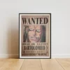 Bartolomeo Affiche Wanted Bartolomeo le Cannibale 200 millions ฿ - One Piece format A3 papier vieilli
