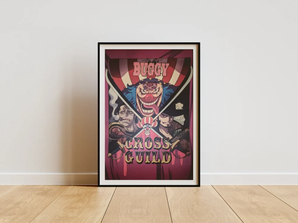Cross-league Affiche Wanted Cross Guild Cross League - One Piece format A3 papier vieilli