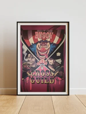Cross-league Affiche Wanted Cross Guild Cross League - One Piece format A3 papier vieilli
