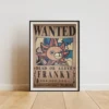 Franky Affiche Wanted Franky le Cyborg 394 millions ฿ - One Piece format A3 papier vieilli