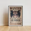 GolDRoger Affiche Wanted Gol D. Roger Roi des Pirates - One Piece format A3 papier vieilli