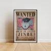 Jinbe Affiche Wanted Jinbe Chevalier des Mers 1,1 milliard ฿ - One Piece format A3 papier vieilli