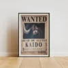Kaido Affiche Wanted Kaido des Cent Bêtes 4,611 milliards ฿ - One Piece format A3 papier vieilli