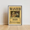 Raizo Affiche Wanted Raizo Ninja - One Piece format A3 papier vieilli