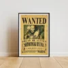 Ryuma Affiche Wanted Shimotsuki Ryuma Samouraï - One Piece format A3 papier vieilli
