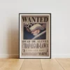 Trafalgar-Law Affiche Wanted Trafalgar D. Water Law 3 milliards ฿ - One Piece format A3 papier vieilli