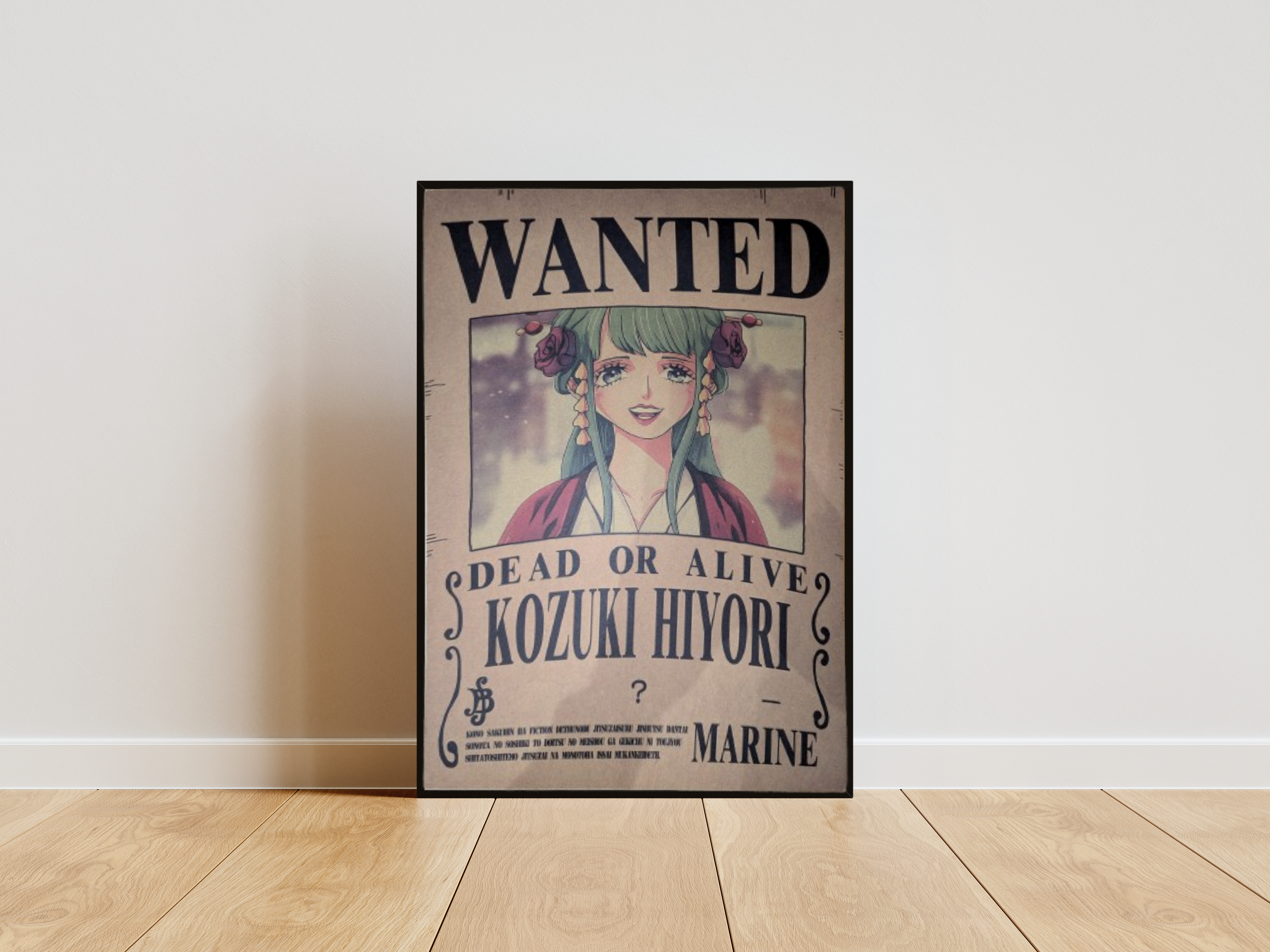 Hyori Affiche Wanted Kozuki Hyori - One Piece format A3 papier vieilli