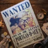 Ace_pirate Affiche Wanted portgas D Ace - One Piece format A3 papier vieilli