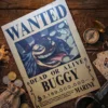 Baggy_pirate Affiche Wanted Baggy - One Piece format A3 papier vieilli