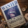 Barbe_Noire_pirate Affiche Wanted Barbe Noire - One Piece format A3 papier vieilli