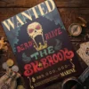 Brook_pirate Affiche Wanted Brook - One Piece format A3 papier vieilli