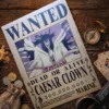 Caesar_clown_pirate Affiche Wanted Caesar Clown - One Piece format A3 papier vieilli