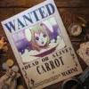 Carrot_pirate Affiche Wanted Carrot - One Piece format A3 papier vieilli