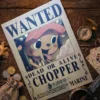 Chopper_pirate Affiche Wanted Chopper - One Piece format A3 papier vieilli