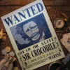 Crocodile_pirate Affiche Wanted Crocodile - One Piece format A3 papier vieilli