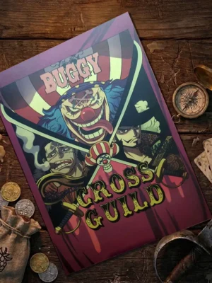 Cross_Guild_pirate Affiche Wanted Cross Guild - One Piece format A3 papier vieilli