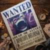Doflamingo_pirate Affiche Wanted Doflamingo - One Piece format A3 papier vieilli