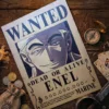 Ener_pirate Affiche Wanted Ener - One Piece format A3 papier vieilli