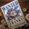 Franky_pirate Affiche Wanted Franky - One Piece format A3 papier vieilli