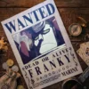 General_Franky Affiche Wanted General Franky - One Piece format A3 papier vieilli