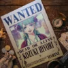 Hiyori_pirate Affiche Wanted Hiyori - One Piece format A3 papier vieilli