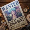 Jewelry_Bonney Affiche Wanted Jewelry Bonney - One Piece format A3 papier vieilli