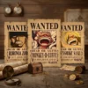 Lot_Monster_Trio Pack Monster Trio Luffy Zoro Sanji format A3 papier vieilli - Wanted Store One Piece