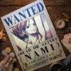 Nami_pirate Affiche Wanted Nami - One Piece format A3 papier vieilli