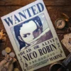 Nico_Robin Affiche Wanted Nico Robin - One Piece format A3 papier vieilli