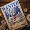 Rayleigh_pirate Affiche Wanted Rayleigh - One Piece format A3 papier vieilli