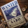 Sabo_pirate Affiche Wanted Sabo - One Piece format A3 papier vieilli
