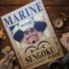 Sengoku_pirate Affiche Wanted Sengoku - One Piece format A3 papier vieilli