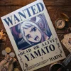 Yamato_pirate Affiche Wanted Yamato - One Piece format A3 papier vieilli