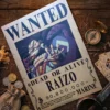 raizo_pirate Affiche Wanted Raizo - One Piece format A3 papier vieilli